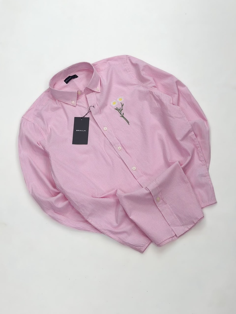 Pink striped shirt